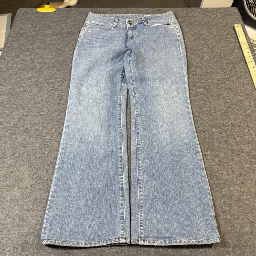 VTG Y2K Gap Curvy Stretch Bootcut Light Wash Denim Jeans Womens 8 Flap Pocket
